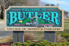 Village of Butler Sign