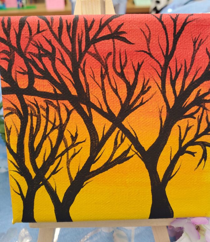 "Sunset Trees" by Megan B.