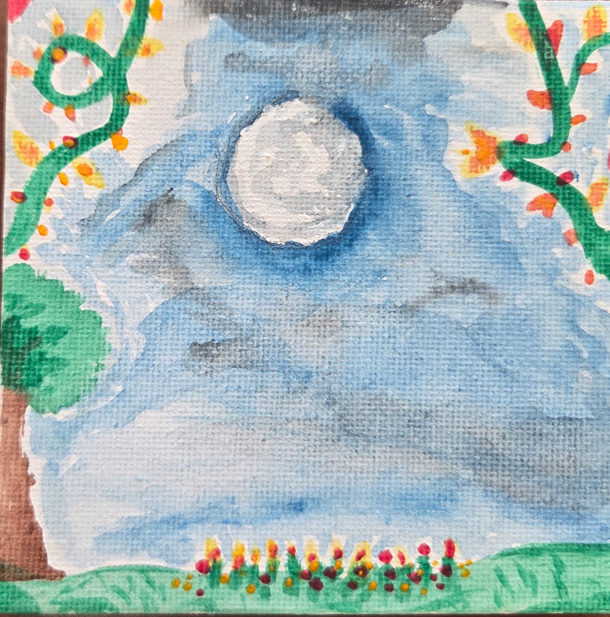 "Flowers Dancing in the Moonlight" by Bella R.